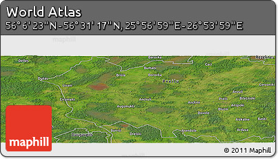 Satellite Panoramic Map of the Area around 56° 18' 50" N, 26° 25' 29" E