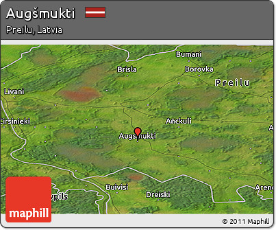 Satellite Panoramic Map of Augšmukti