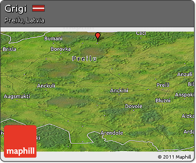 Satellite Panoramic Map of Grigi