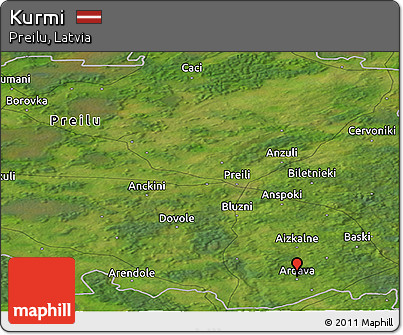 Satellite Panoramic Map of Kurmi