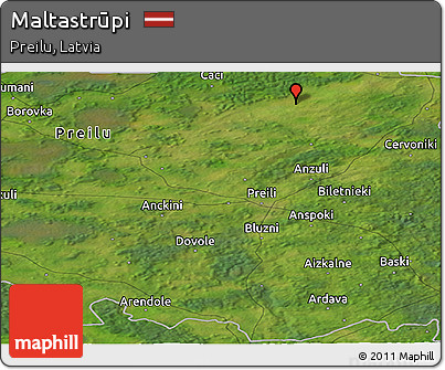 Satellite Panoramic Map of Maltastrūpi