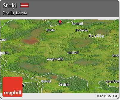 Satellite Panoramic Map of Steķi