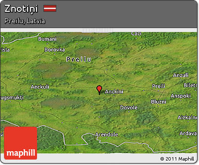 Satellite Panoramic Map of Znotiņi