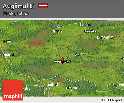 Satellite Panoramic Map of Augšmukti