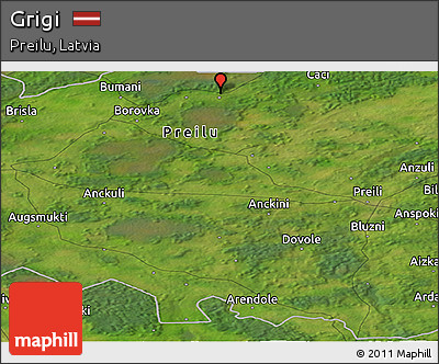 Satellite Panoramic Map of Grigi