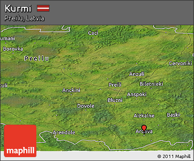 Satellite Panoramic Map of Kurmi