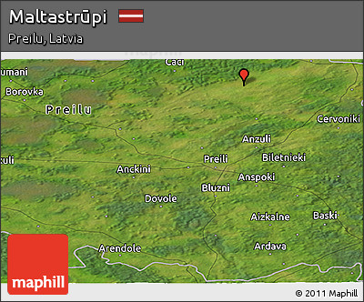 Satellite Panoramic Map of Maltastrūpi