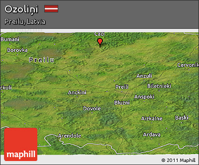 Satellite Panoramic Map of Ozoliņi