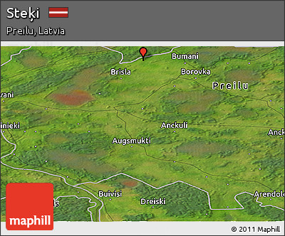 Satellite Panoramic Map of Steķi