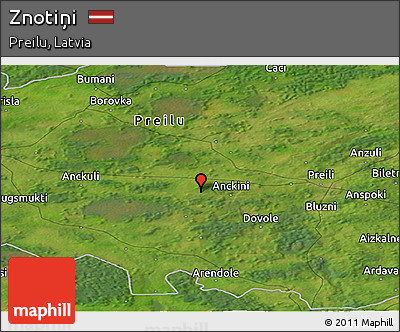 Satellite Panoramic Map of Znotiņi