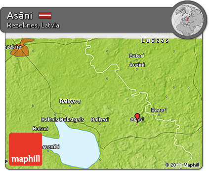 Physical 3D Map of Asāni