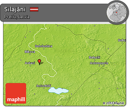 Physical 3D Map of Silajāni