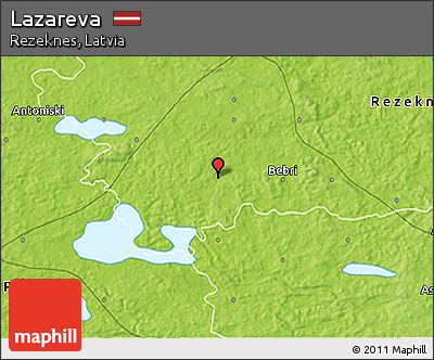 Physical 3D Map of Lazareva