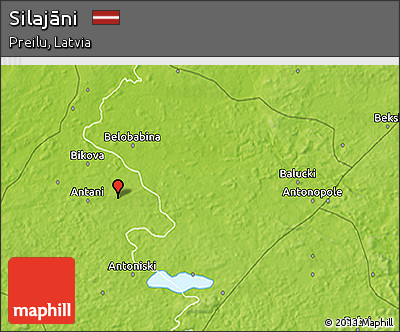 Physical 3D Map of Silajāni