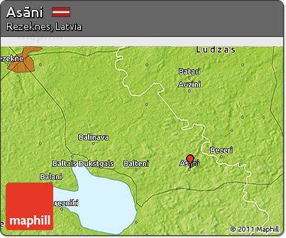 Physical 3D Map of Asāni