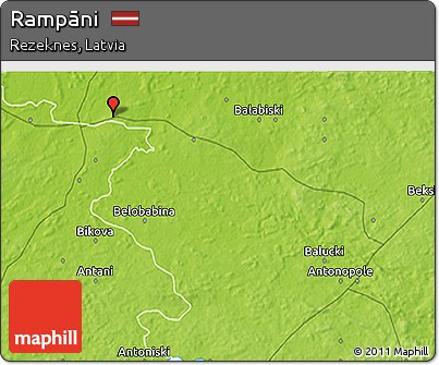 Physical 3D Map of Rampāni