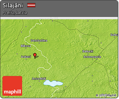 Physical 3D Map of Silajāni