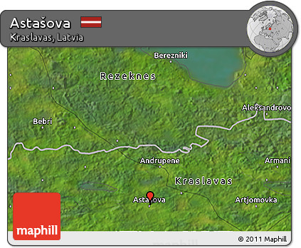 Satellite 3D Map of Astašova