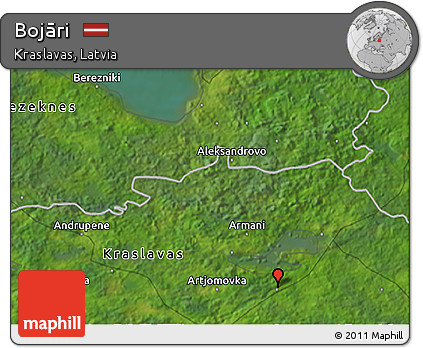 Satellite 3D Map of Bojāri