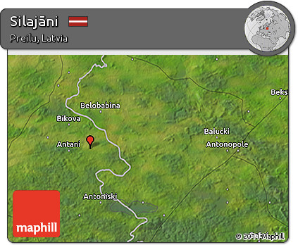 Satellite 3D Map of Silajāni