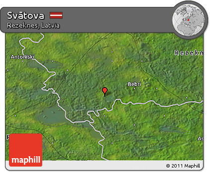 Satellite 3D Map of Svātova
