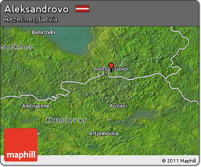 Satellite 3D Map of Aleksandrovo