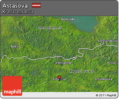 Satellite 3D Map of Astašova