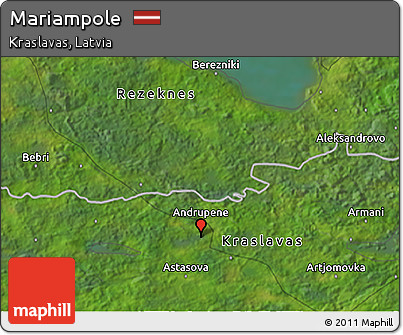 Satellite 3D Map of Mariampole