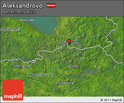 Satellite 3D Map of Aleksandrovo