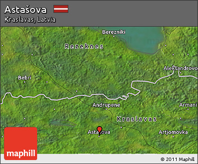 Satellite 3D Map of Astašova