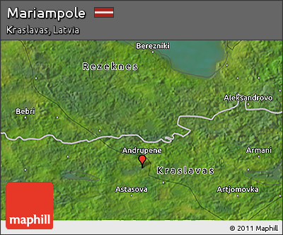 Satellite 3D Map of Mariampole