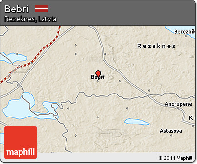 Shaded Relief 3D Map of Bebri