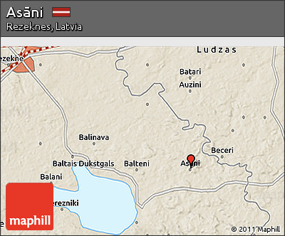 Shaded Relief 3D Map of Asāni