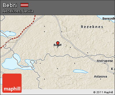 Shaded Relief 3D Map of Bebri