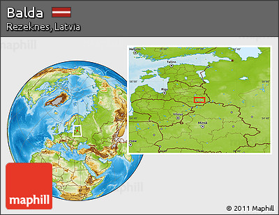Physical Location Map of Balda