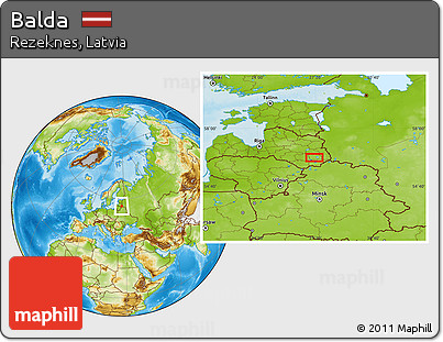Physical Location Map of Balda