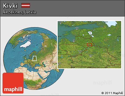 Satellite Location Map of Kivki