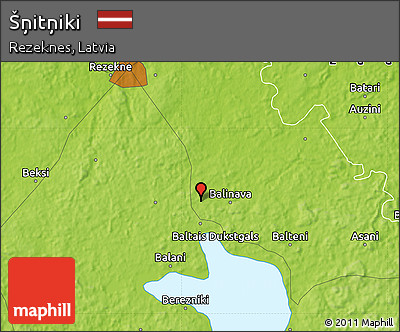 Physical Map of Šņitņiki