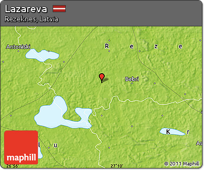 Physical Map of Lazareva