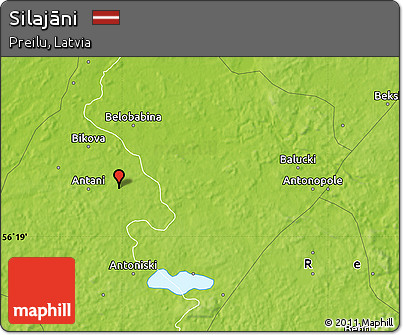 Physical Map of Silajāni