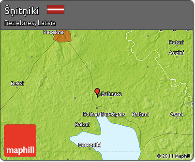 Physical Map of Šņitņiki