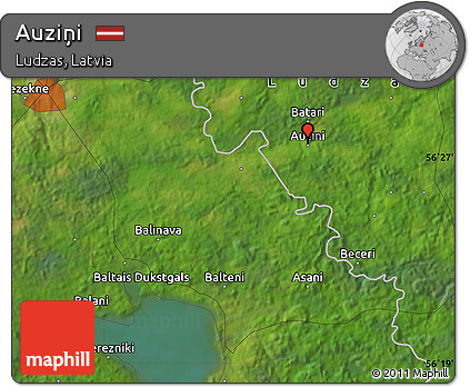 Satellite Map of Auziņi