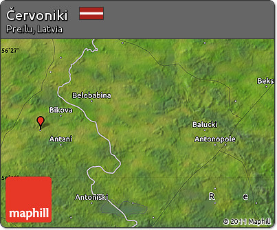 Satellite Map of Červoniki