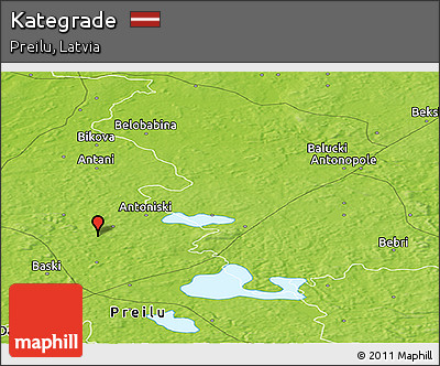 Physical Panoramic Map of Kategrade
