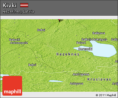 Physical Panoramic Map of Kivki