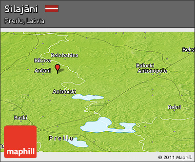 Physical Panoramic Map of Silajāni