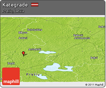 Physical Panoramic Map of Kategrade