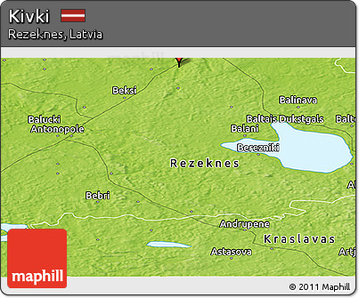 Physical Panoramic Map of Kivki