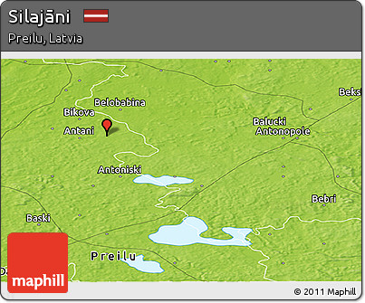 Physical Panoramic Map of Silajāni