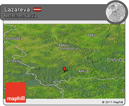 Satellite Panoramic Map of Lazareva